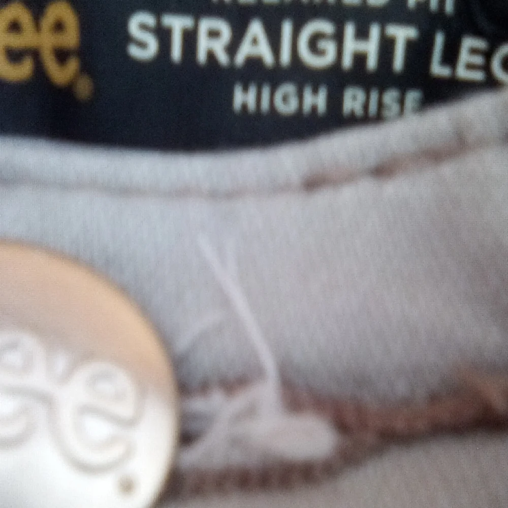 Lee Women's Straight Leg Jeans in Beige - Picture 3 of 16